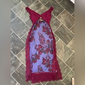 Floral Lace Overlay Dress